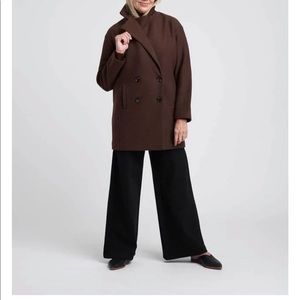 NWT Universal Standard Blair coat in espresso